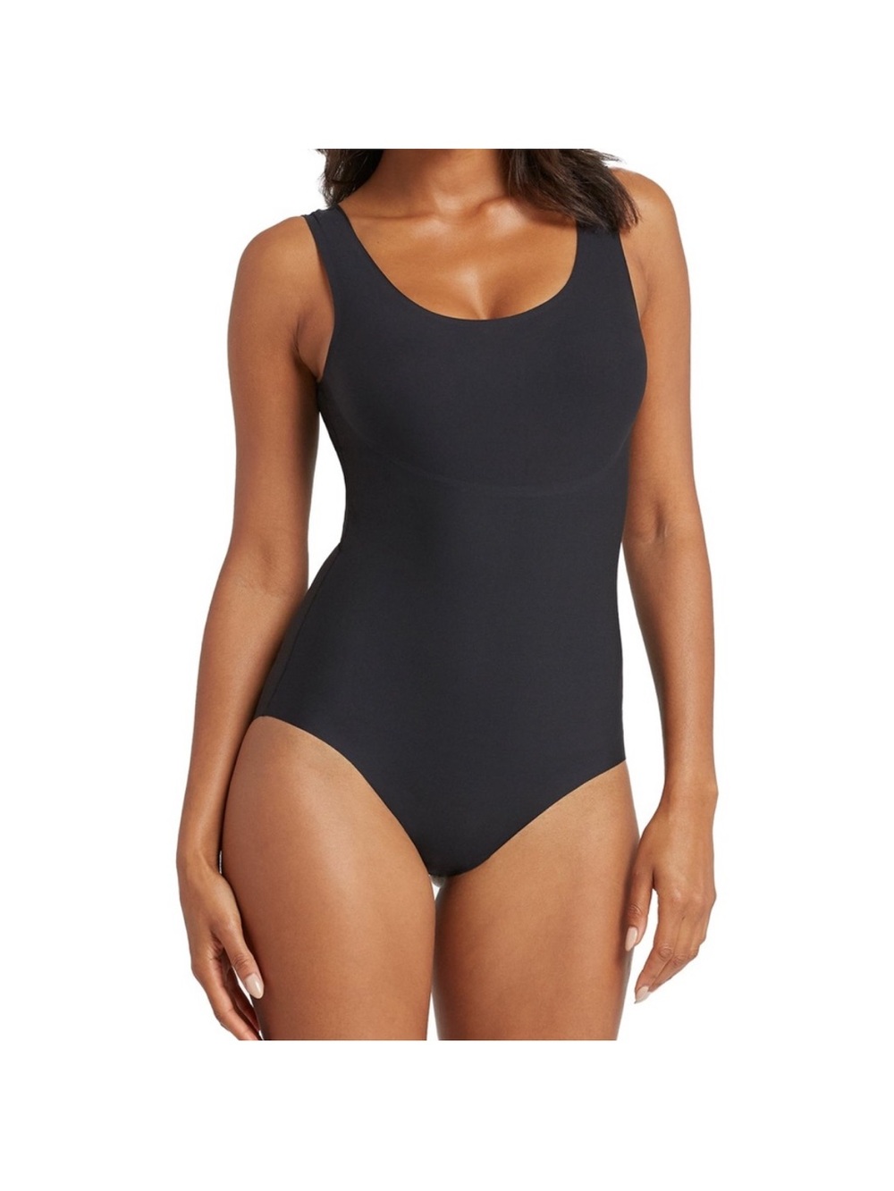 Spanx Women’s Black Bodysuit- Classic Scoop Neck- XL